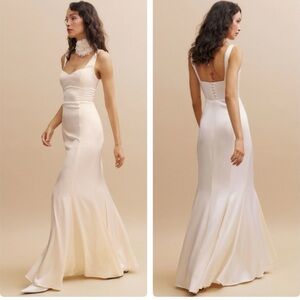 Reformation Cream Maxi Dress